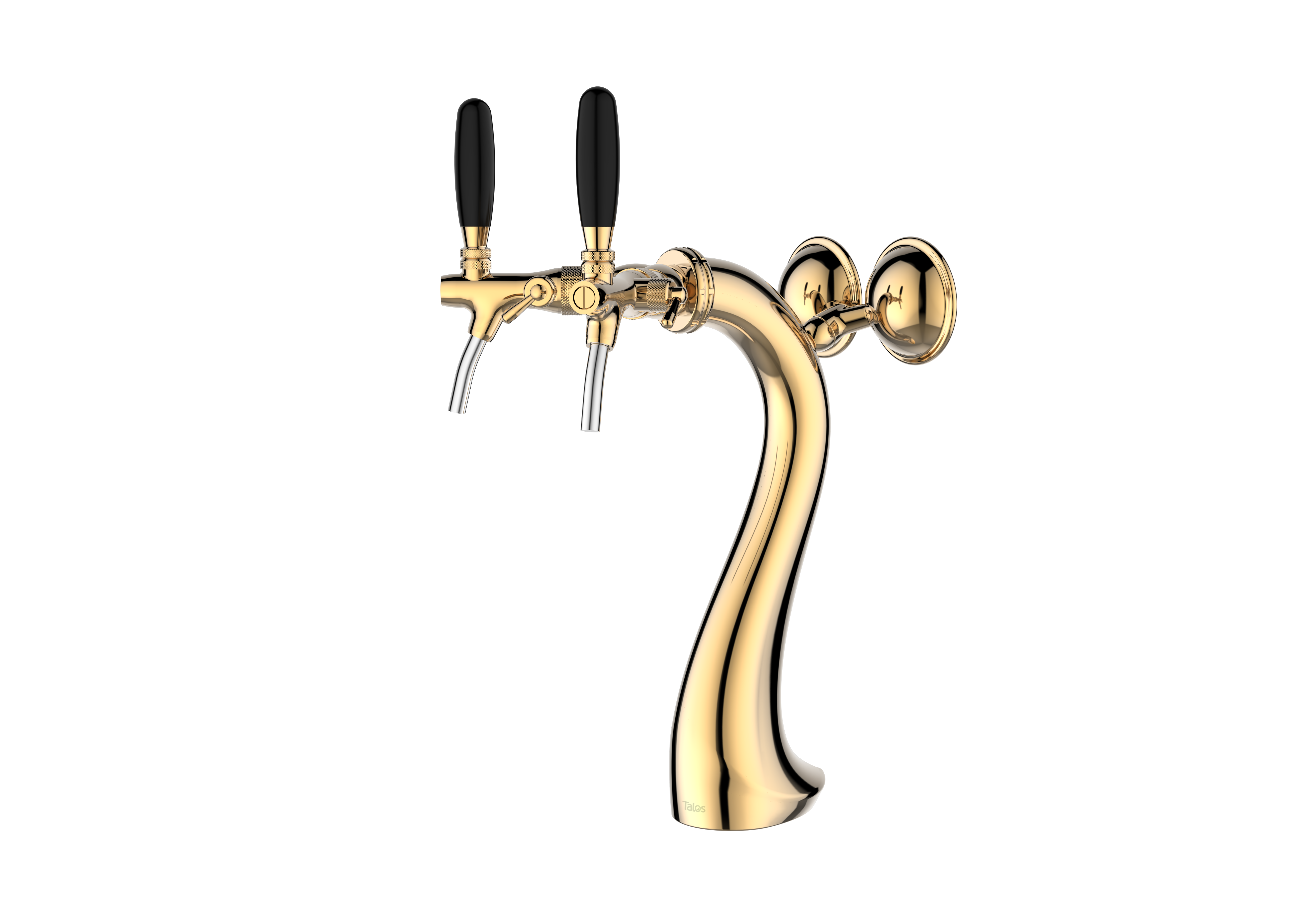 TALOS Swan Tap Tower PVD 2-way Dispensing Tower Draft Beer Tower