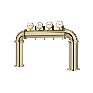 TALOS U Tower Stainless Steel 4 Tap Tower 102mm Beer Dispensing Equipment Draft Beer Tower (PVD)