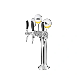 TALOS Classic Tap Tower Chrome 3-way Dispensing Tower Draft Beer Tower