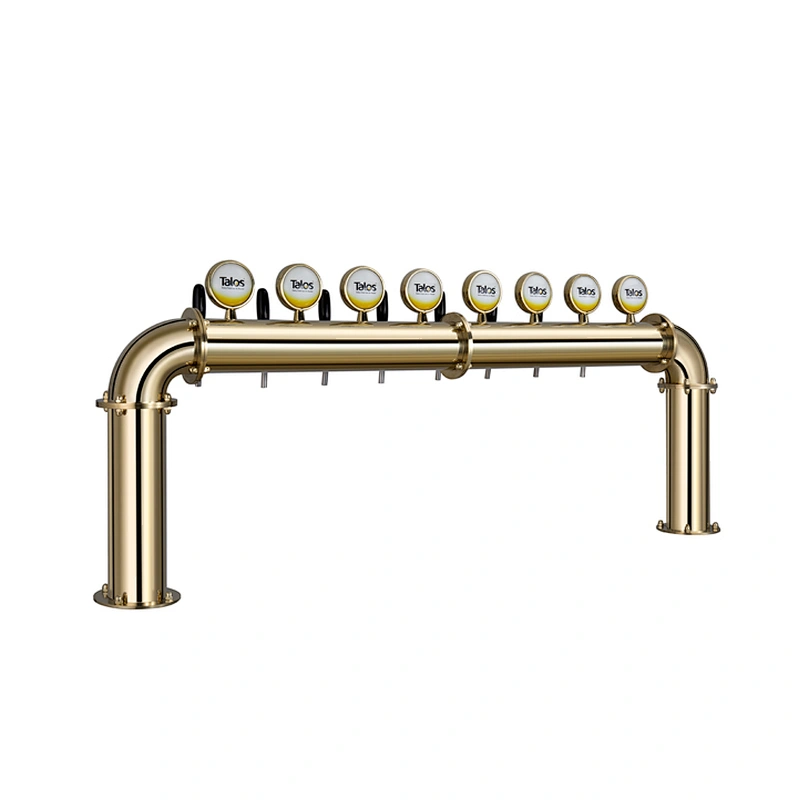 TALOS U Tower Stainless Steel 8 Tap Tower 102mm Beer Dispensing Equipment Draft Beer Tower (PVD)