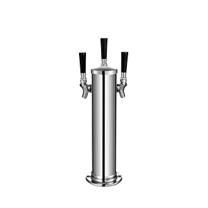 TALOS Beer Keg Tower Triple Chrome Tower Stainless Steel Draft Beer Tower