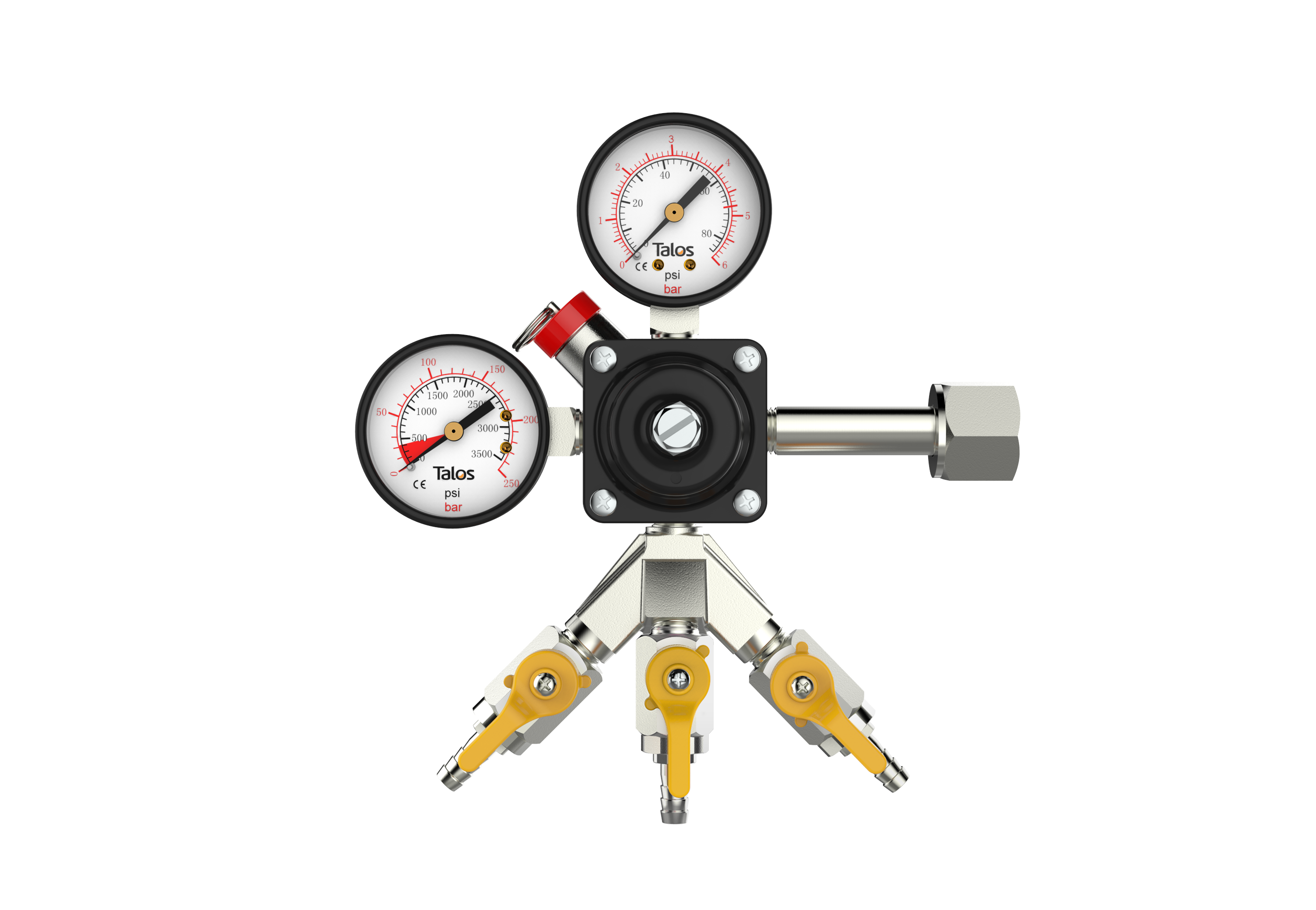 TALOS 3-way Premium Kegerator CO2 Gas Regulator
