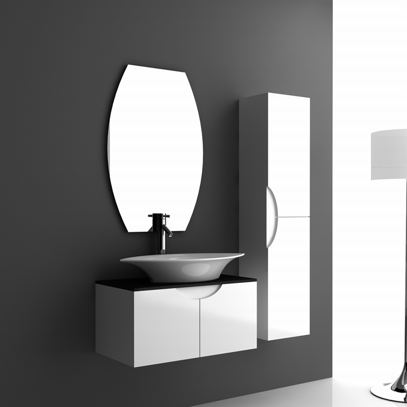 SM1085 white modern PVC bathroom vanity