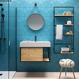 MS2001 steel-framed wooden bathroom cabinet