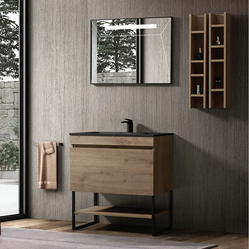 MF2001 wooden decor floor standing bathroom cabinet