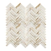 marble herringbone mosaic tile