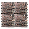 decorative tile stainless steel metal mosaic
