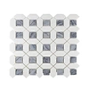 Thassos White Mixed marble Mosaic tile