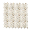 marble herringbone mosaic tile