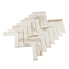 marble herringbone mosaic tile