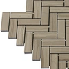 New Polished Bathroom Wall Tile Herringbone Marble Mosaic Tile
