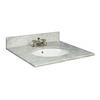 Italy White Cararra Marble Kitchen Countertop Sink Hotel Bathroom Vanity Top