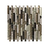 black mosaic tiles