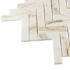 marble herringbone mosaic tile