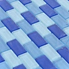 blue glass pool tile