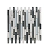 black mosaic tiles