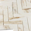 marble herringbone mosaic tile