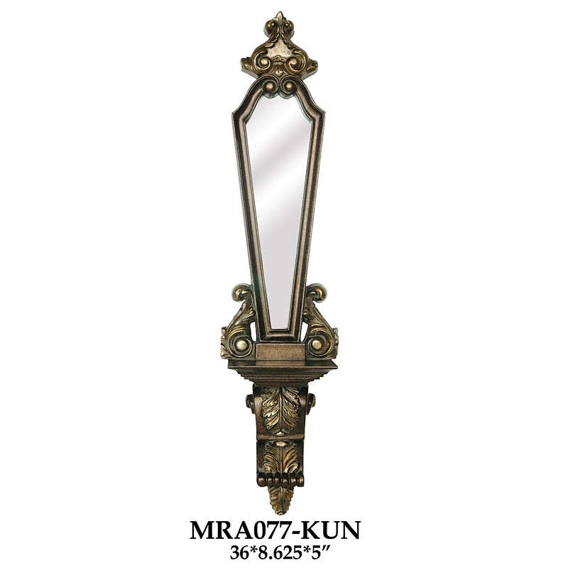 Antique Gold Mirror Wall Sconce