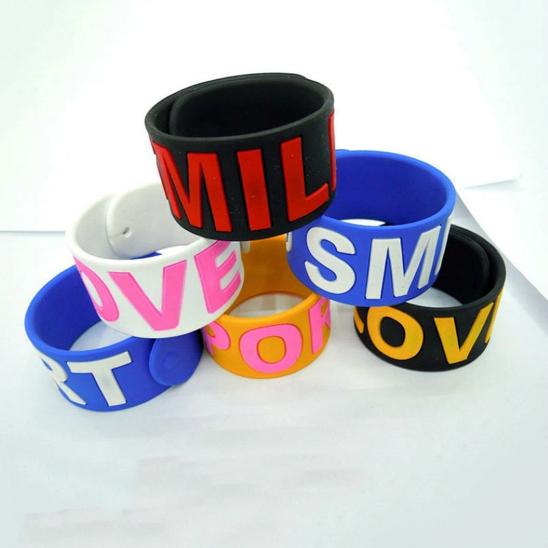 factory prices elastic popular silicone rubber colorful glow at night punk charming  bracelets/wristbands for party