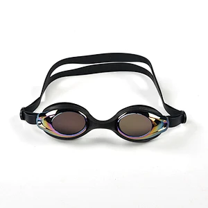 HongJu custom silicone rubber competition swimming goggles single diopter