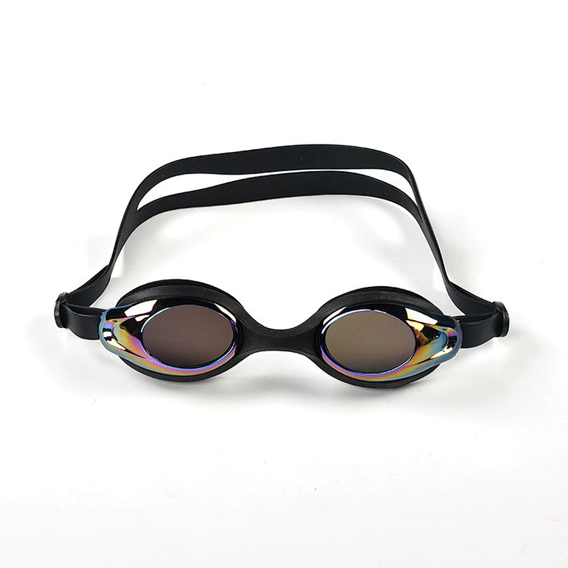 HongJu custom silicone rubber competition swimming goggles single diopter
