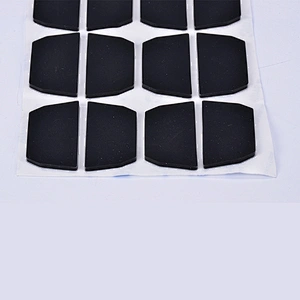 Hongju customized anti-slip different shapes adhesive silicone rubber pads