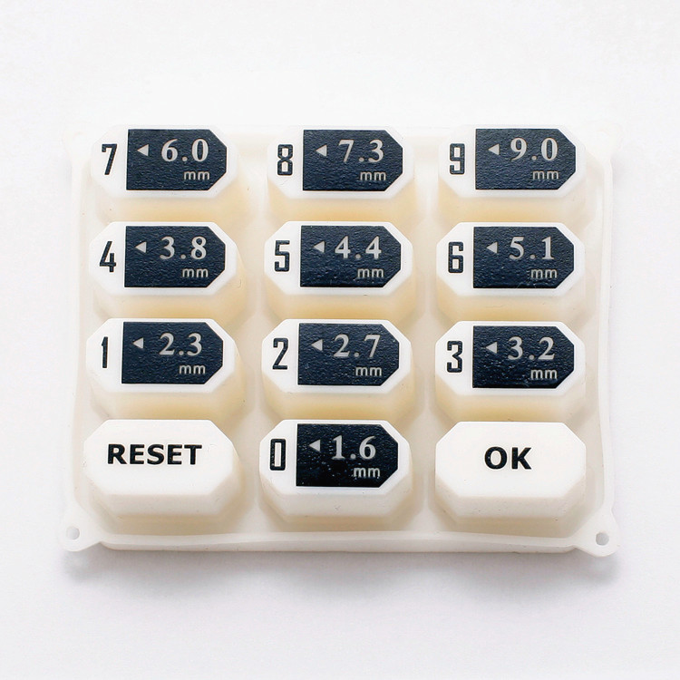Guangdong silicone press numeric keypad with conductive pill