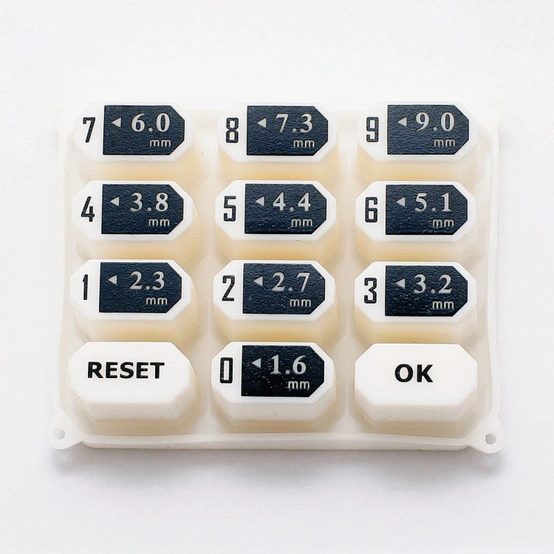 Guangdong silicone press numeric keypad with conductive pill