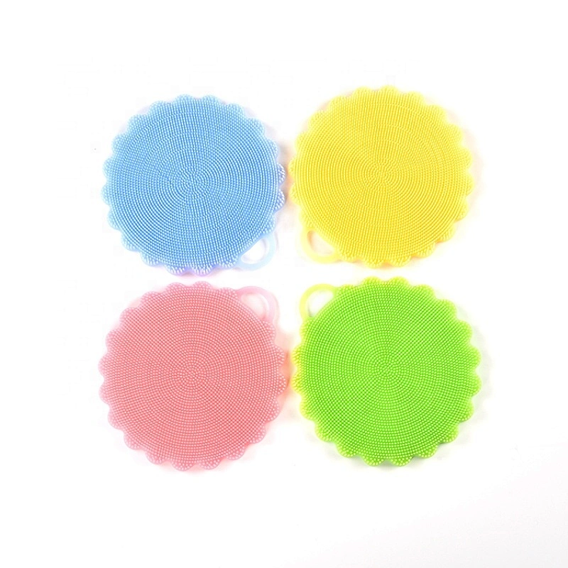 food grade kitchen silicone sponge kitchen clean washing brush