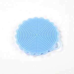 Hongju colorful fashionable design soft silicone rubber bath cleaning brushes in different shapes