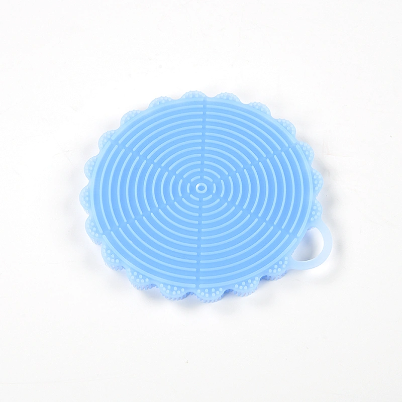 Hongju colorful fashionable design soft silicone rubber bath cleaning brushes in different shapes