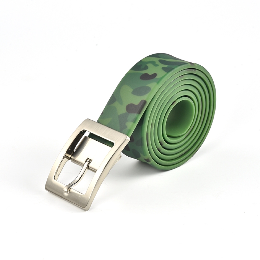 Hongju custom adjustable different new style fashionable colorful belts with soft silicone rubber