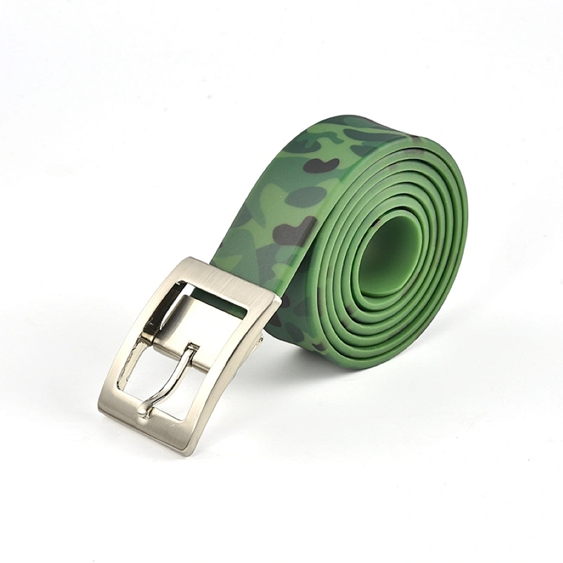 Hongju custom adjustable different new style fashionable colorful belts with soft silicone rubber