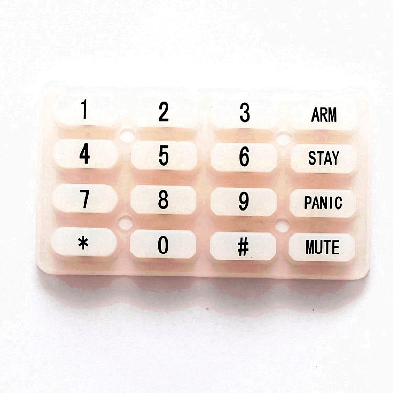 Hongju Waterproof Durable silicone keypad with Custom