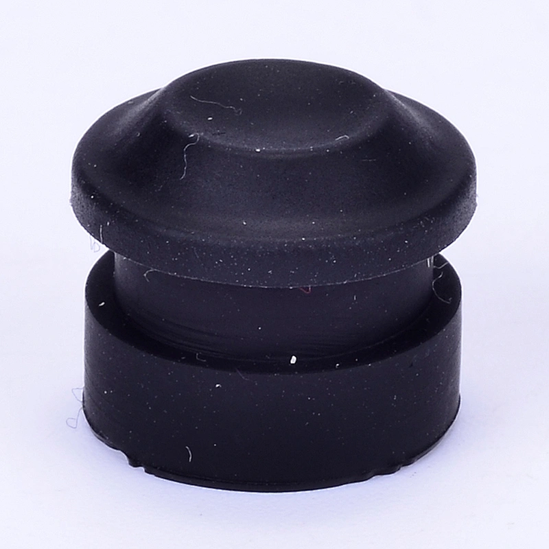Hongju customized durable hard black heat resistant different shapes silicone rubber button cover