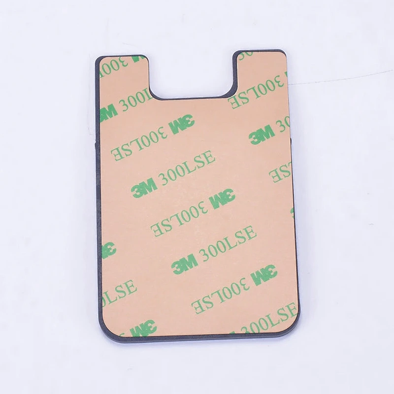 SIlicone mobile phone back 3m sticker pouch,card holder for smart phone
