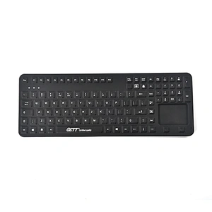 factory prices custom OEM spill resistant two colors hard silicone rubber latest computer wire keyboards