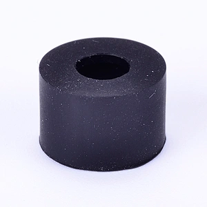 Hongju customized OEM durable different shapes hard black silicone rubber material foot tip for stable