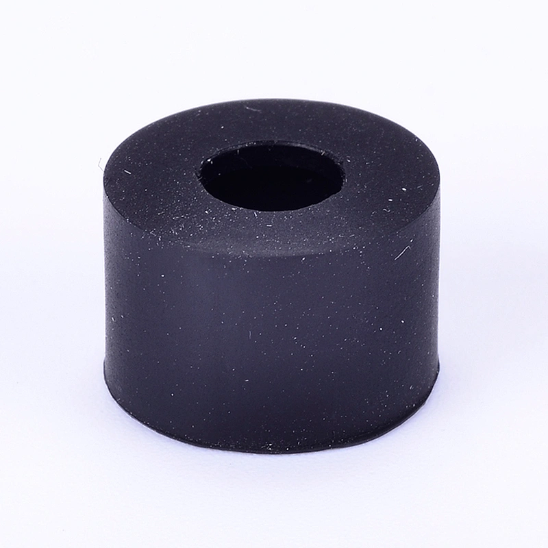 Hongju customized OEM durable different shapes hard black silicone rubber material foot tip for stable