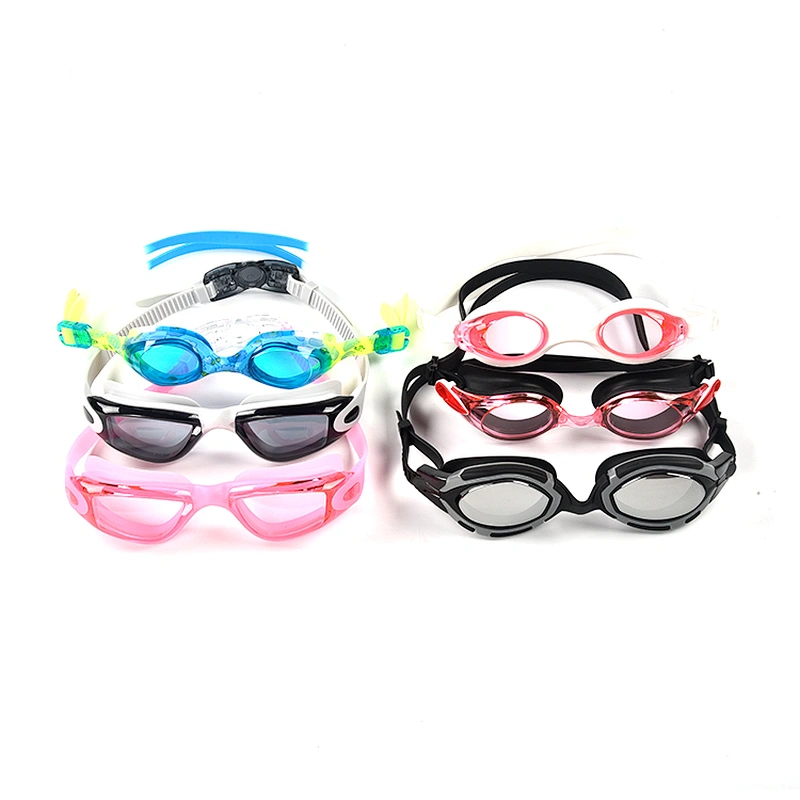 Customized  various size fashionable  swimming goggles with soft silicone in professional design
