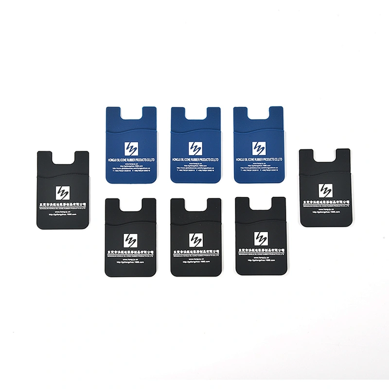 OEM 2020 latest design hot selling strong self adhesive silicone promotional mobile phone card cases with self adhesive