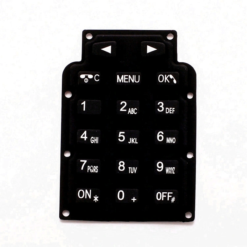 Hongju Waterproof Durable silicone keypad with Custom