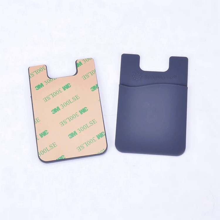 Mobile Phone credit card holder,silicone 3M Sticker adhesive wallet cell phone back cover card holder
