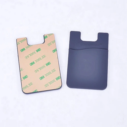 Mobile Phone credit card holder,silicone 3M Sticker adhesive wallet cell phone back cover card holder