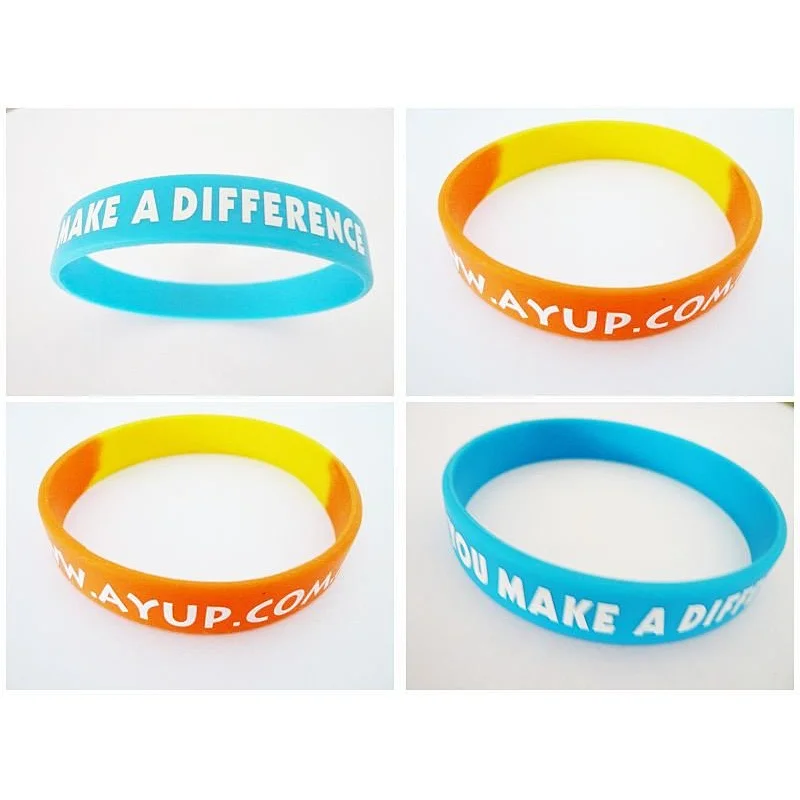 Free Sample Logo OEM Debossed Custom Silicon Wristband