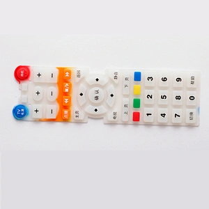 Guangdong custom design waterproof spill resistant wireless silicone rubber conductive press keypad