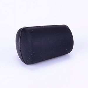 Hongju customized OEM durable different shapes hard black silicone rubber material foot tip for stable