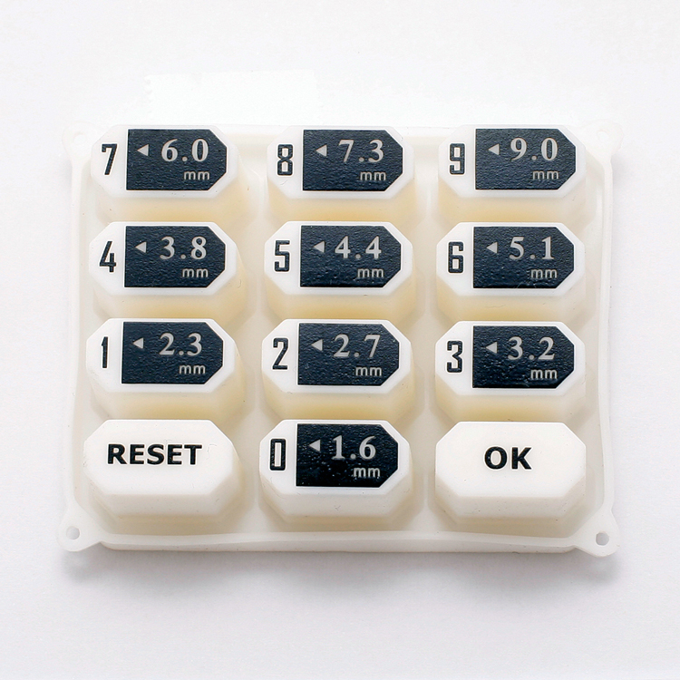 Hongju OEM electronic accessory silicone rubber waterproof keypad button for computer and telecontrol