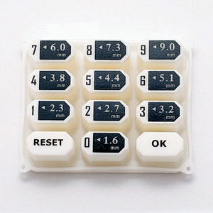 Hongju OEM electronic accessory silicone rubber waterproof keypad button for computer and telecontrol