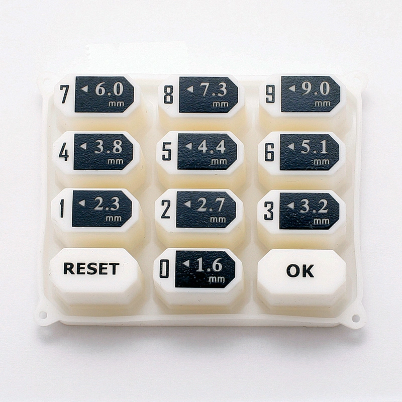 Hongju OEM electronic accessory silicone rubber waterproof keypad button for computer and telecontrol